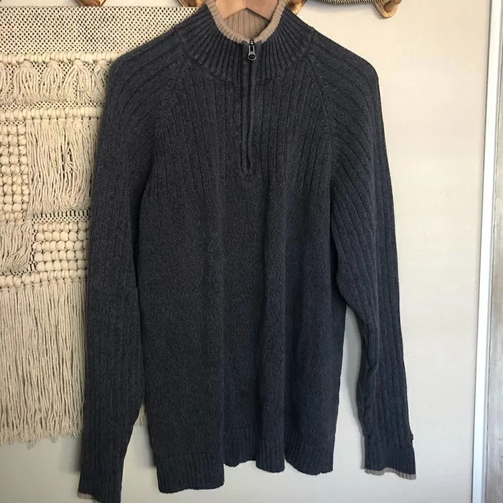 Columbia Blue Knit Sweater XL